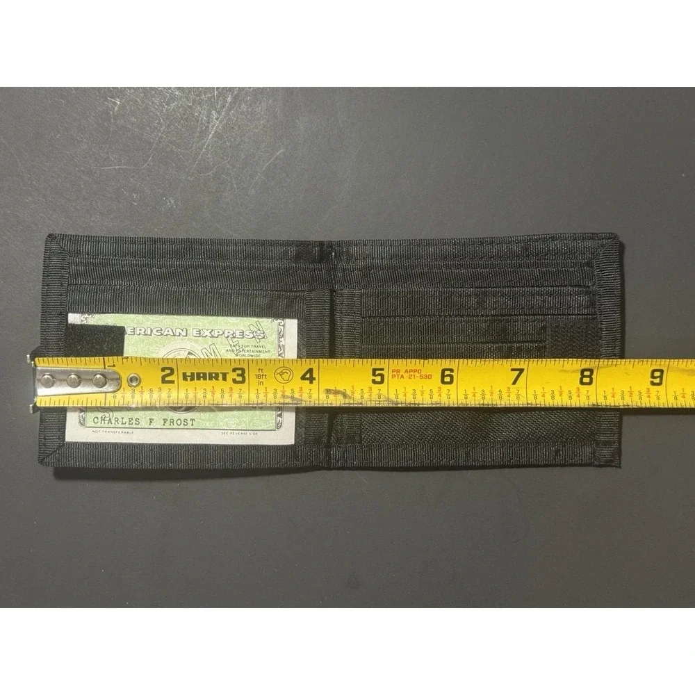 Y2K ZERO‎ Skateboarding Black Canvas Wallet